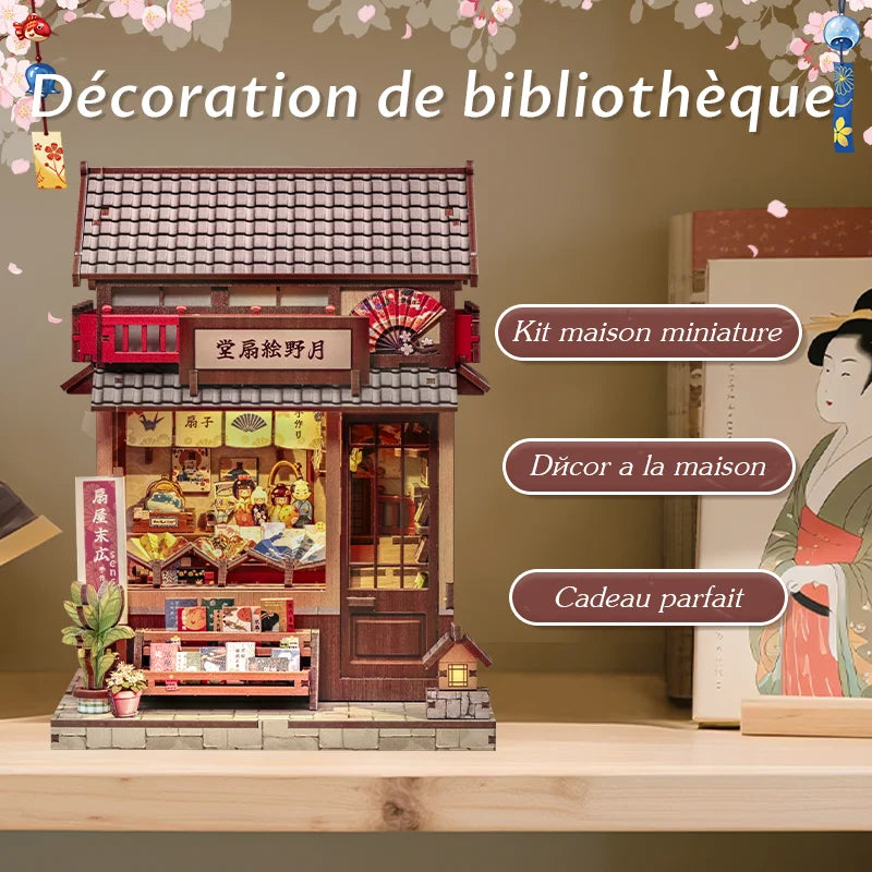 Maison Miniature DIY Book Nook Japonais