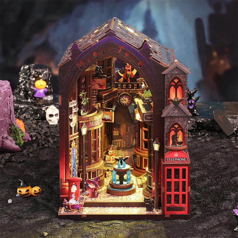 Maison Miniature Book Nook Kit Bois