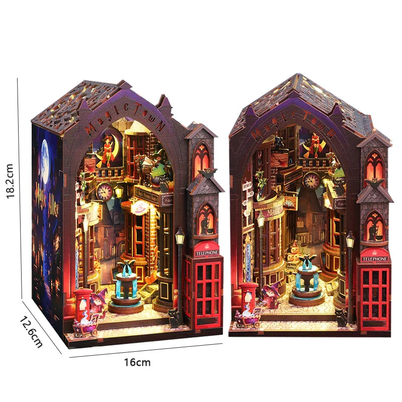 Maison Miniature Book Nook Kit Bois