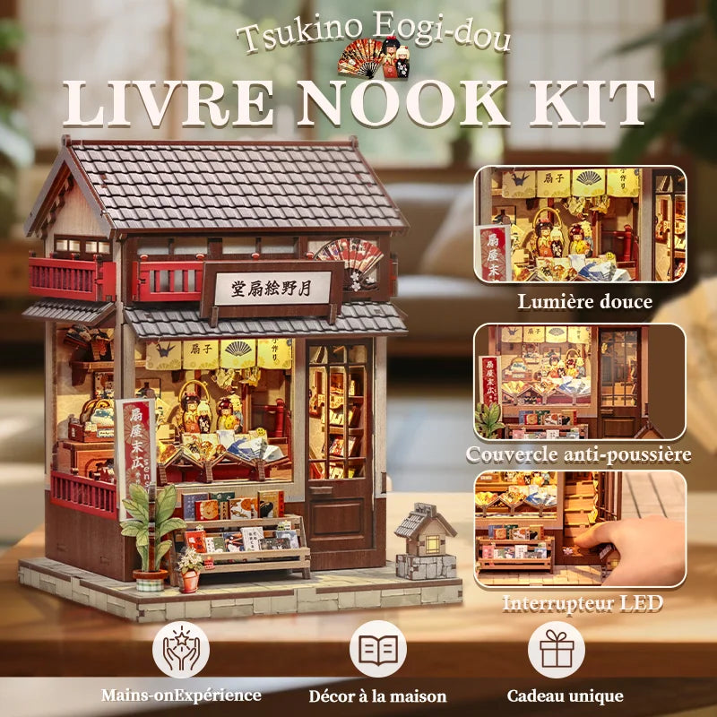 Maison Miniature DIY Book Nook Japonais