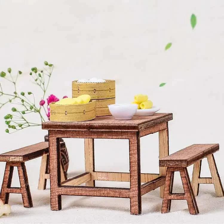 Maison Miniature Théâtre Chinois DIY Bois