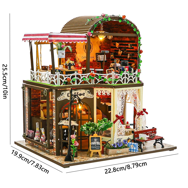 maison miniature avec led