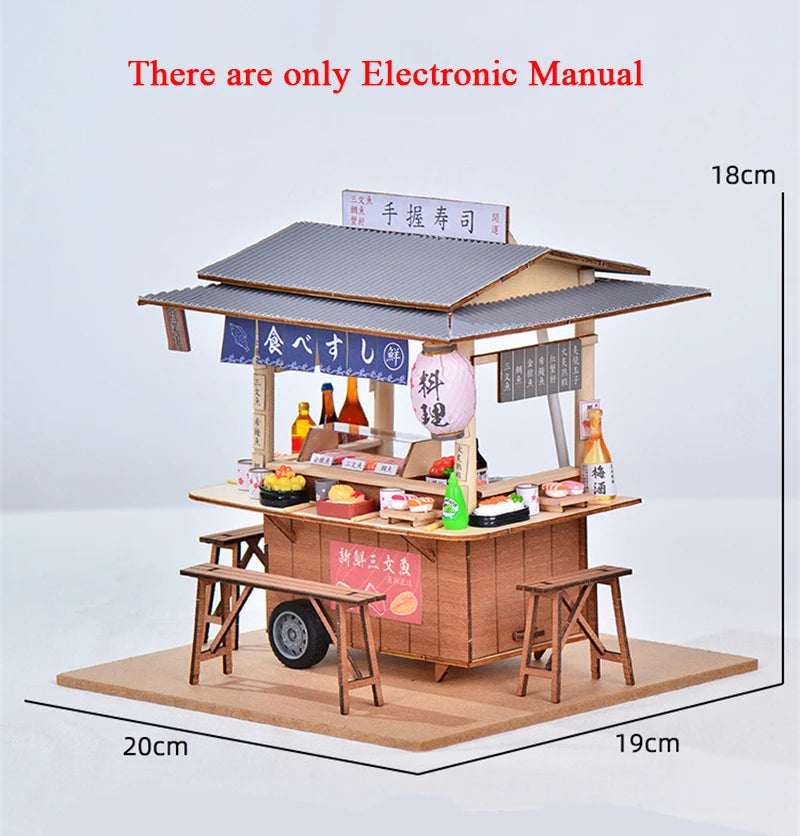 Maison Miniature DIY Restaurant Sushi Japonais