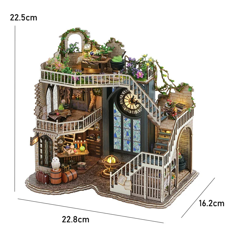 Maison Miniature 3D Puzzle DIY Bois Meublée