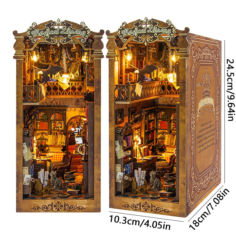 Maison Miniature Book Nook DIY Lumineuse Adulte