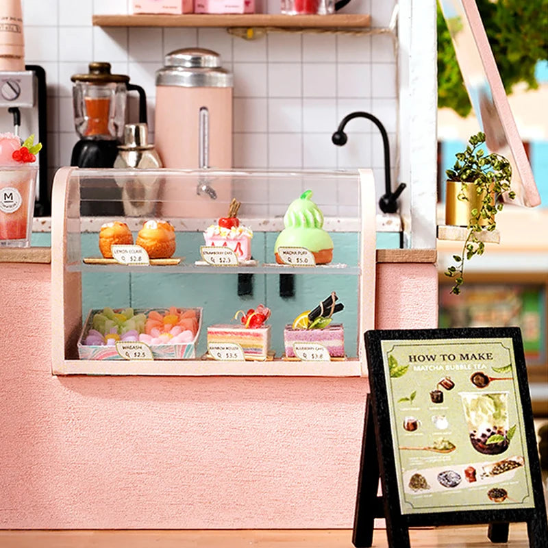 Maison Miniature Kit Bois Café
