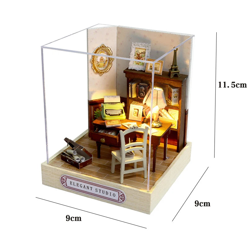 maquette maison miniature lumineuse