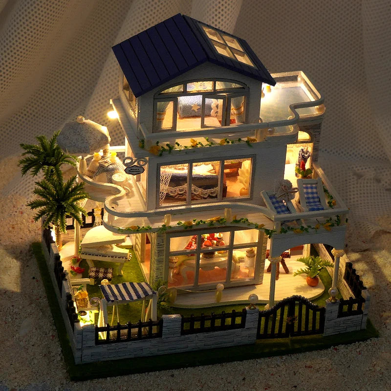 maquette maison miniature lumineuse