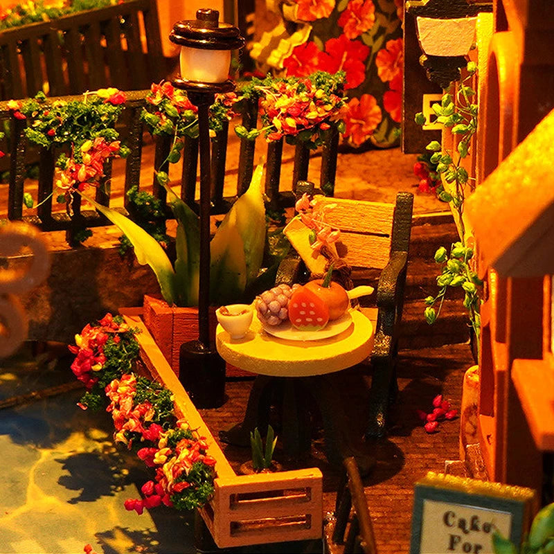 Maison Miniature Book Nook DIY Lumineuse Adulte