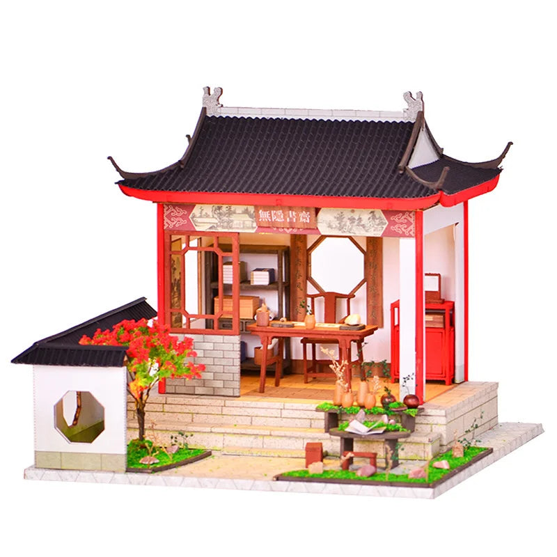 Maison Miniature Kit Bois Jardin Japonais