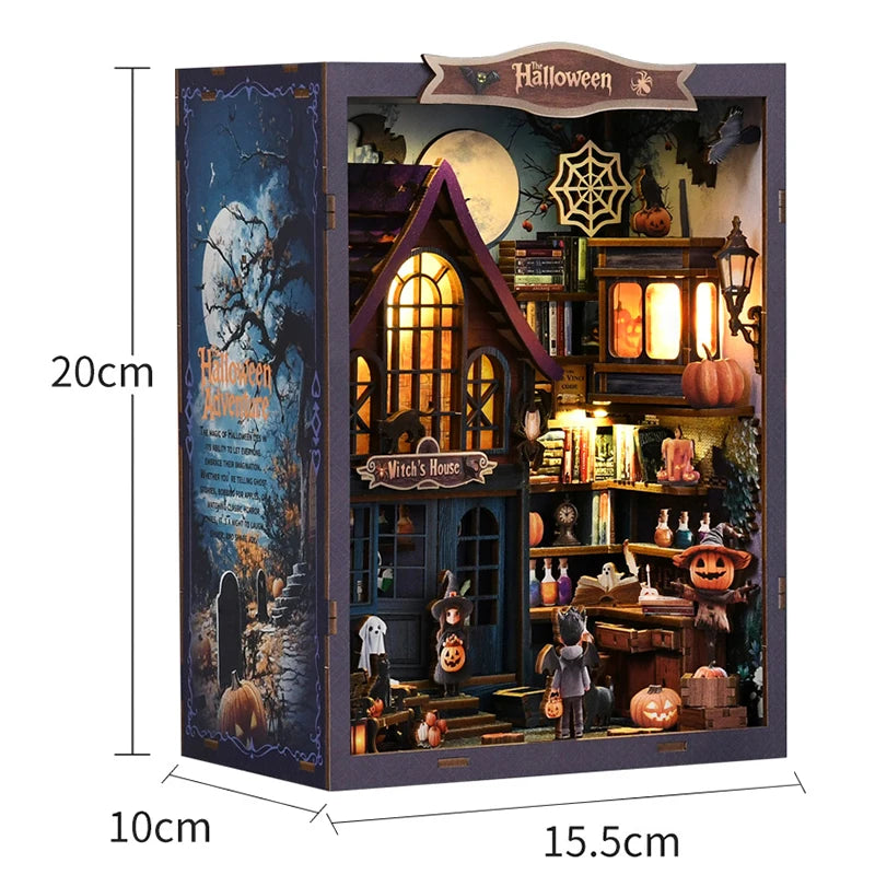 Maison Miniature Kit Bois Meublée Lumineuse