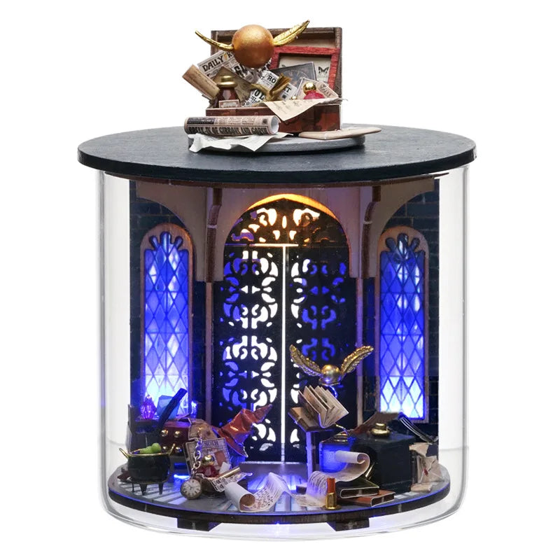 Maison Miniature Kit Bois Meublée À Monter